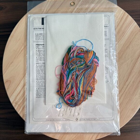 1984 Dimensions Counted Cross-Stitch Kit "The Bear Ballet" 14"x8" Frame Size Wit - Picture 2 of 4